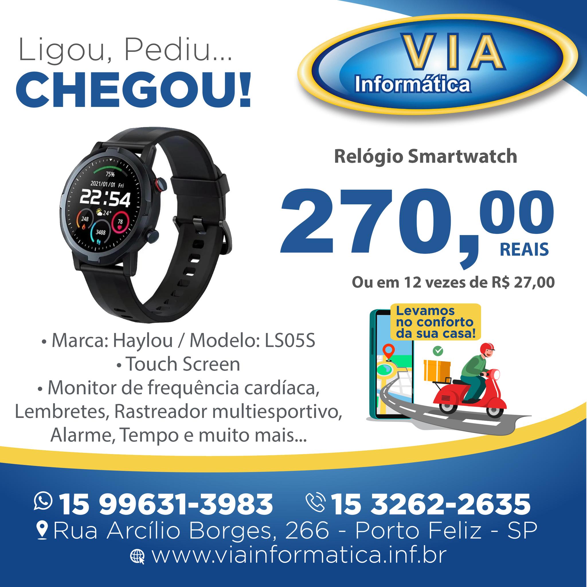 VIA - 🔵𝐑𝐞𝐥ó𝐠𝐢𝐨 𝐒𝐦𝐚𝐫𝐭𝐖𝐚𝐭𝐜𝐡 - 𝐇𝐚𝐲𝐥𝐨𝐮 🔵Ligou.. Chegou !!! Há mais de 19 ...