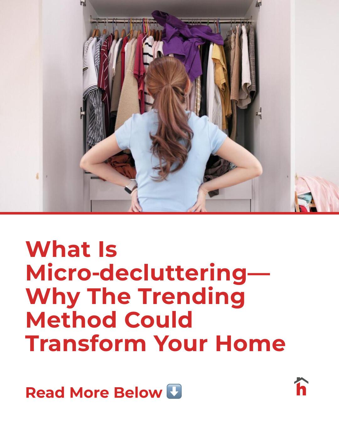 House - When micro-decluttering, focus on small spots, like a single ...