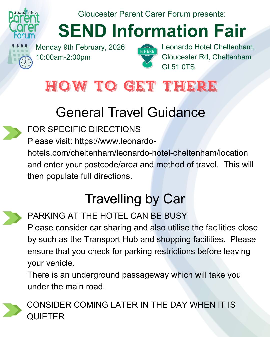 How to get to our... - Gloucestershire Parent Carer Forum | Facebook