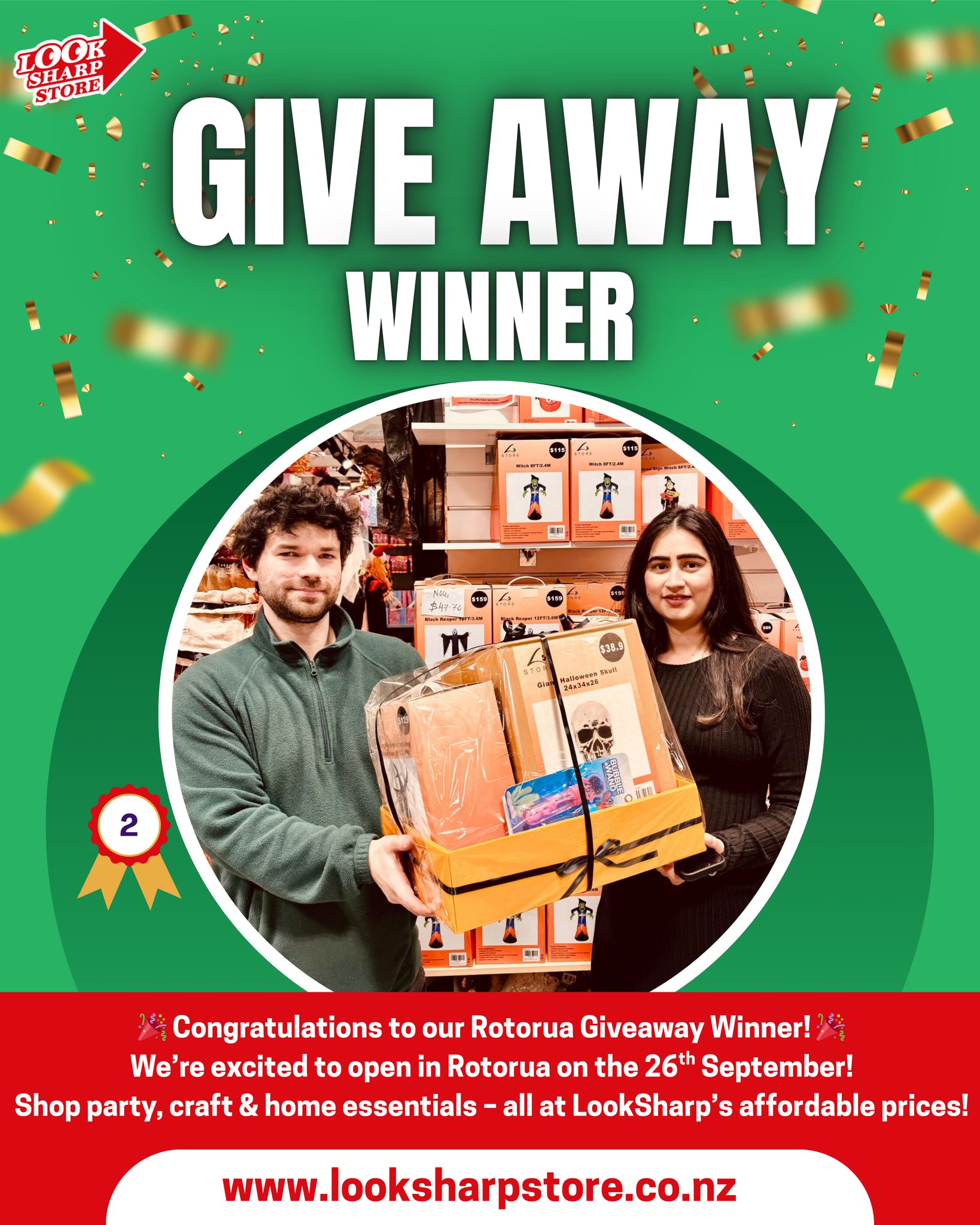 LookSharp - 🎉 Another big congratulations to our Rotorua Giveaway ...