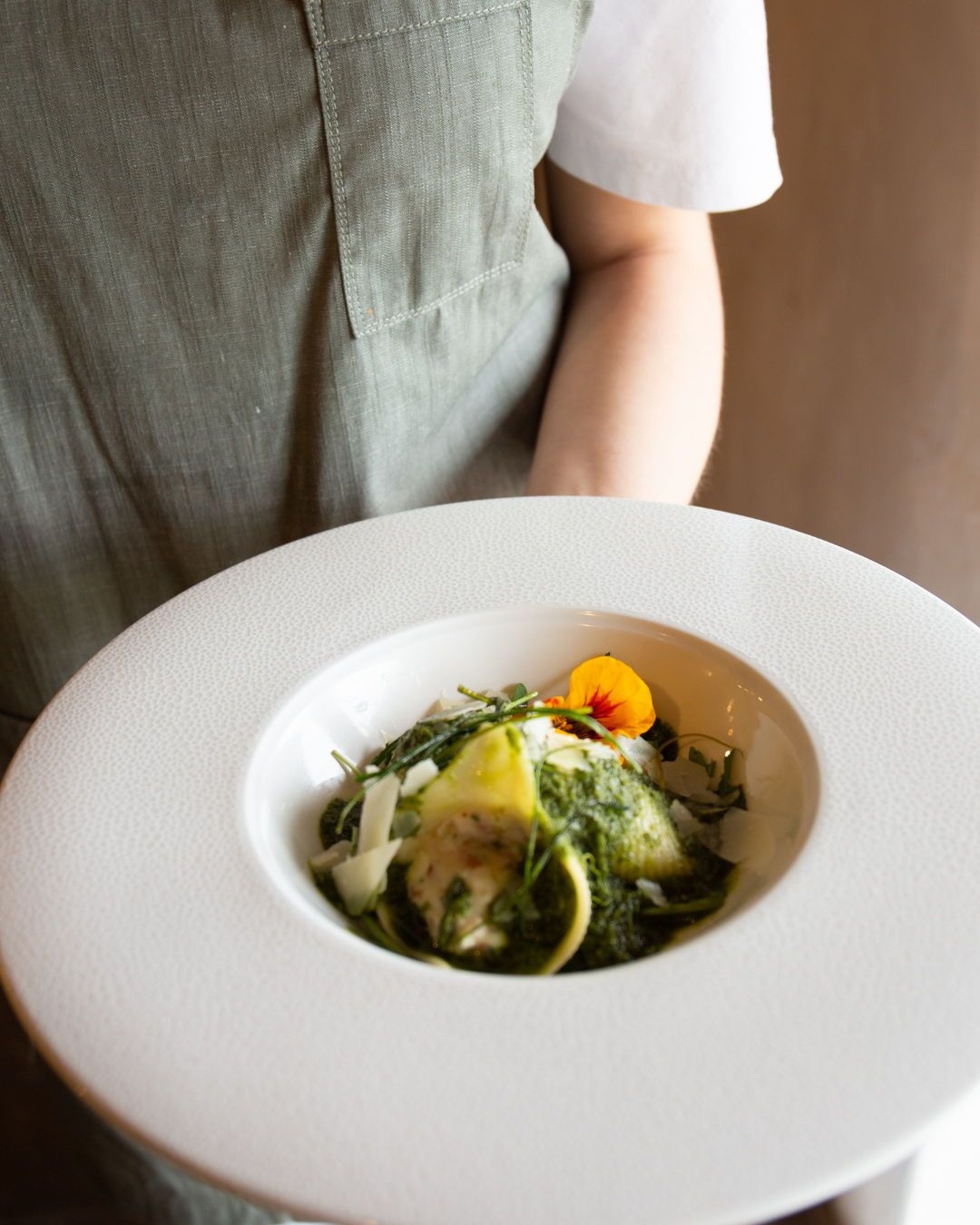 The Butter Factory Restaurant Pyree - Our Ravioli of Spinach & Ricotta ...