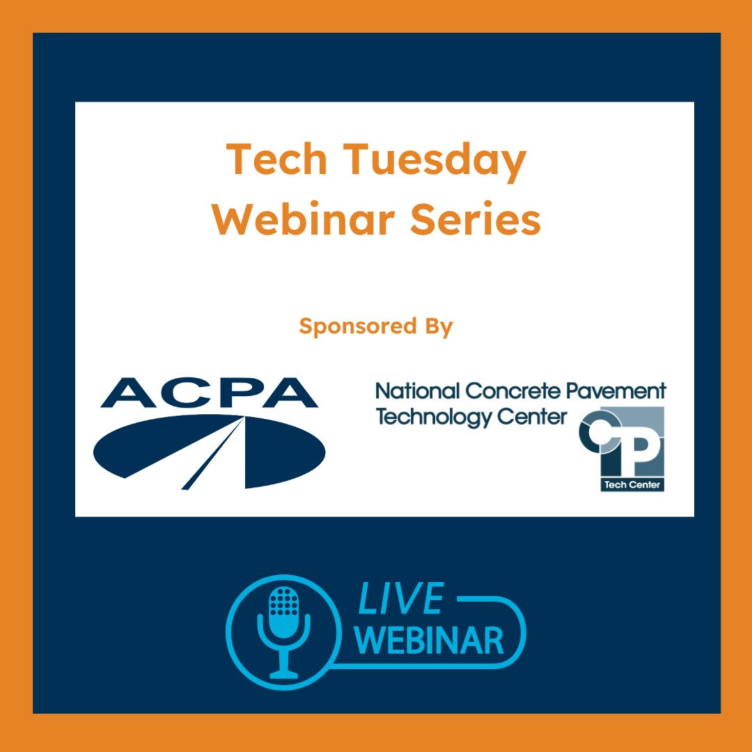 American - The next Tech Tuesday webinar, Improving Airfield Concrete ...