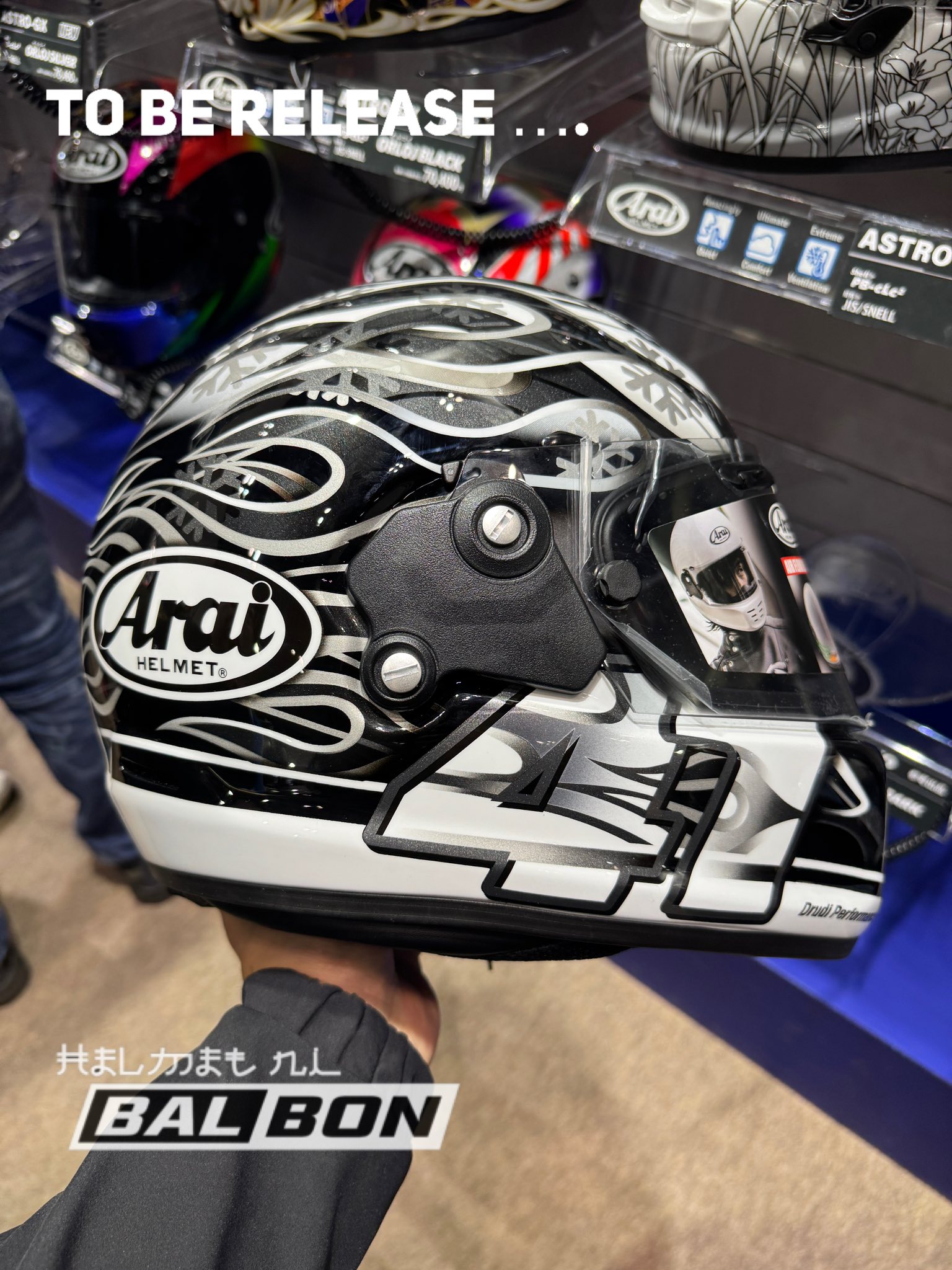 To be release….. ARAI RAPIDE NEO HAGA DARK #HelmetniBalbon