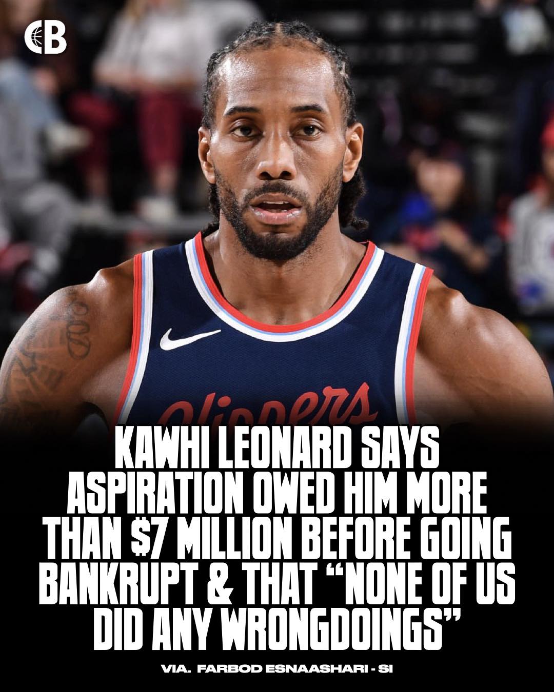 Courtside Buzz - Kawhi Leonard says the company Aspiration... | Facebook