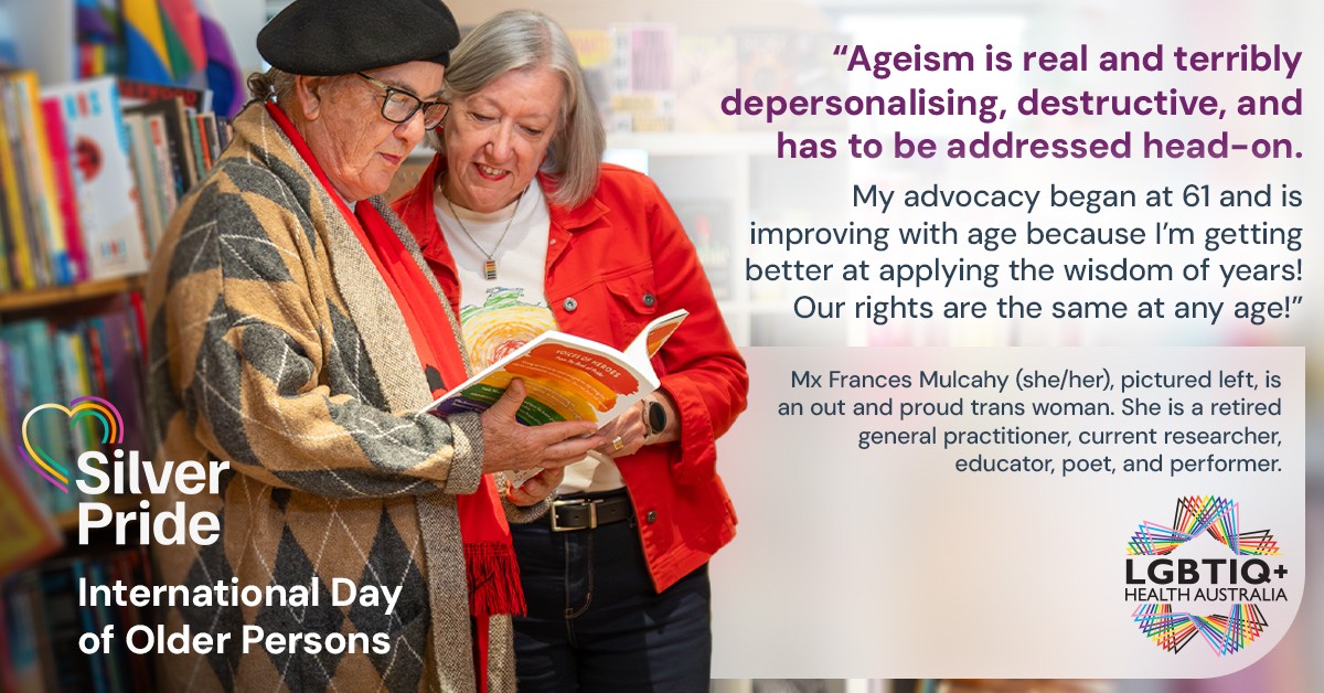 LGBTIQ+ - October 1 is International Day of Older Persons. The theme ...