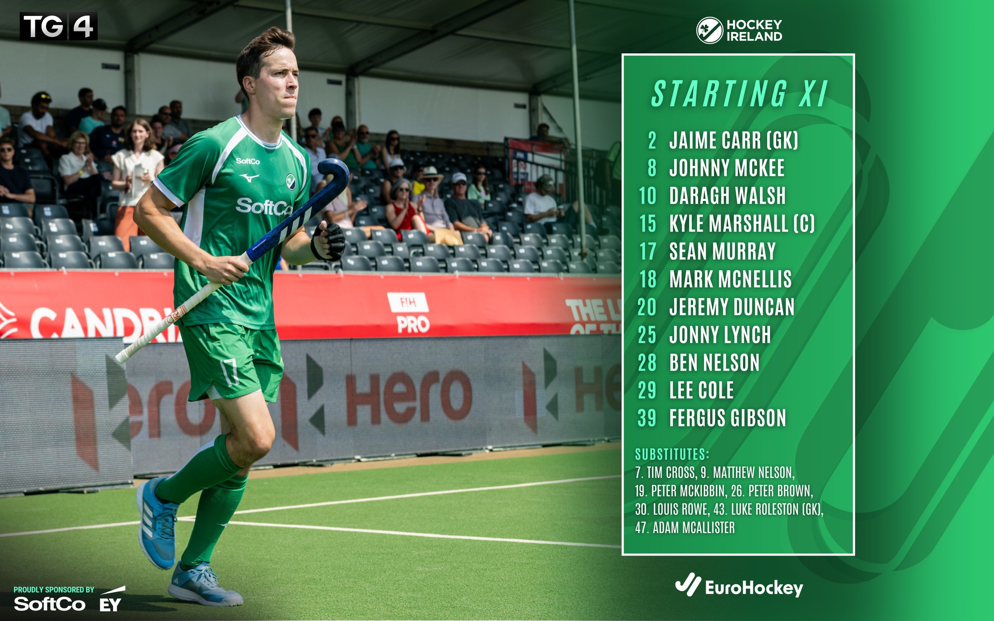 Hockey - IRELAND VS PORTUGAL - Line-Up ☘️🏑 Introducing your IRL Men's ...