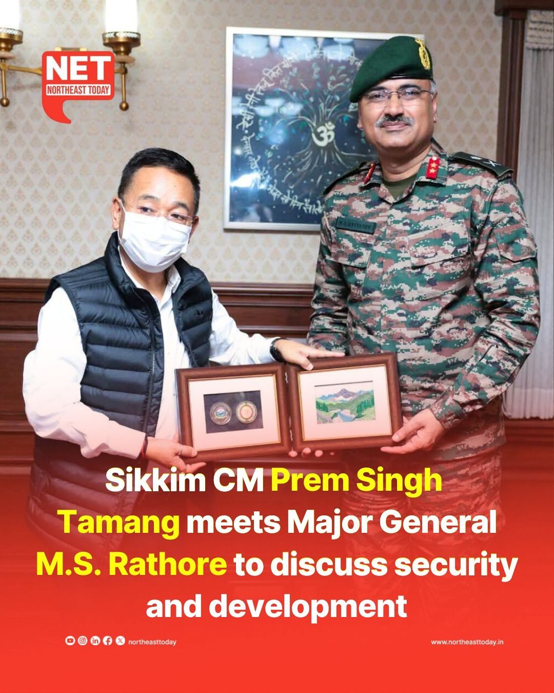 Northeast Today - #Sikkim | Chief Minister Prem Singh... | Facebook