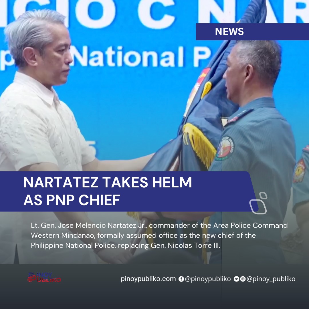 Publiko - NARTATEZ TAKES HELM AS NEW PNP CHIEF | Facebook