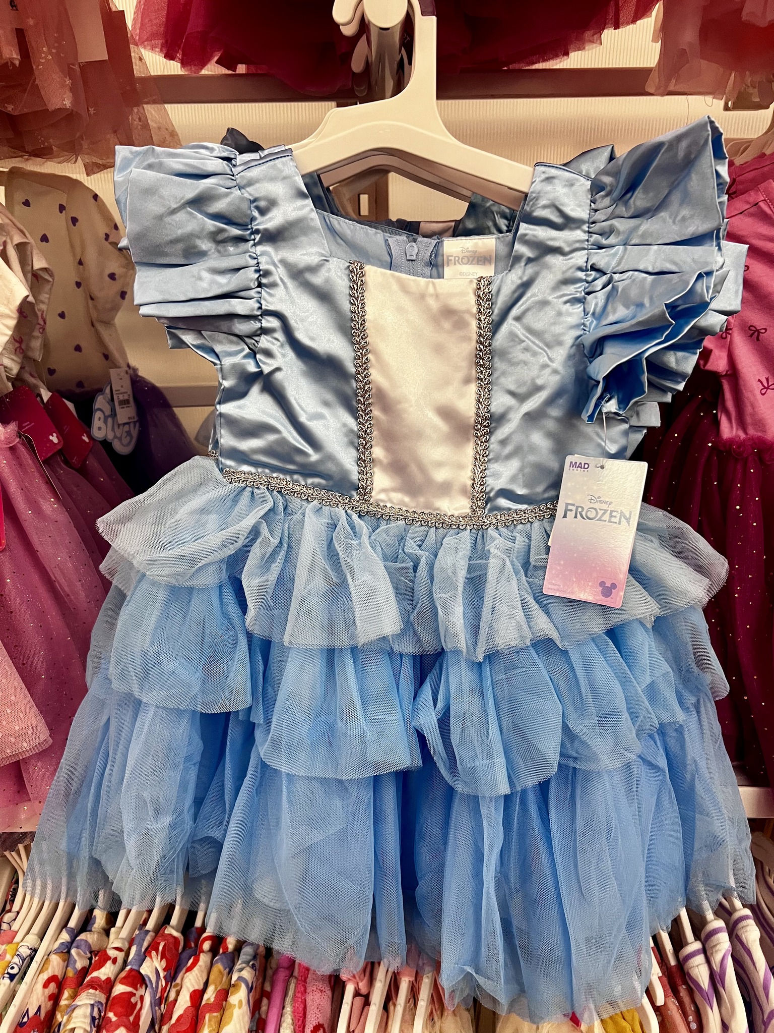 how do you hem a prom dress Floral Tulle Off Shoulder Cascading Ruffle Slip – Elonnashop What To Wear For newcopy Color:Ferns Cornflower Blue