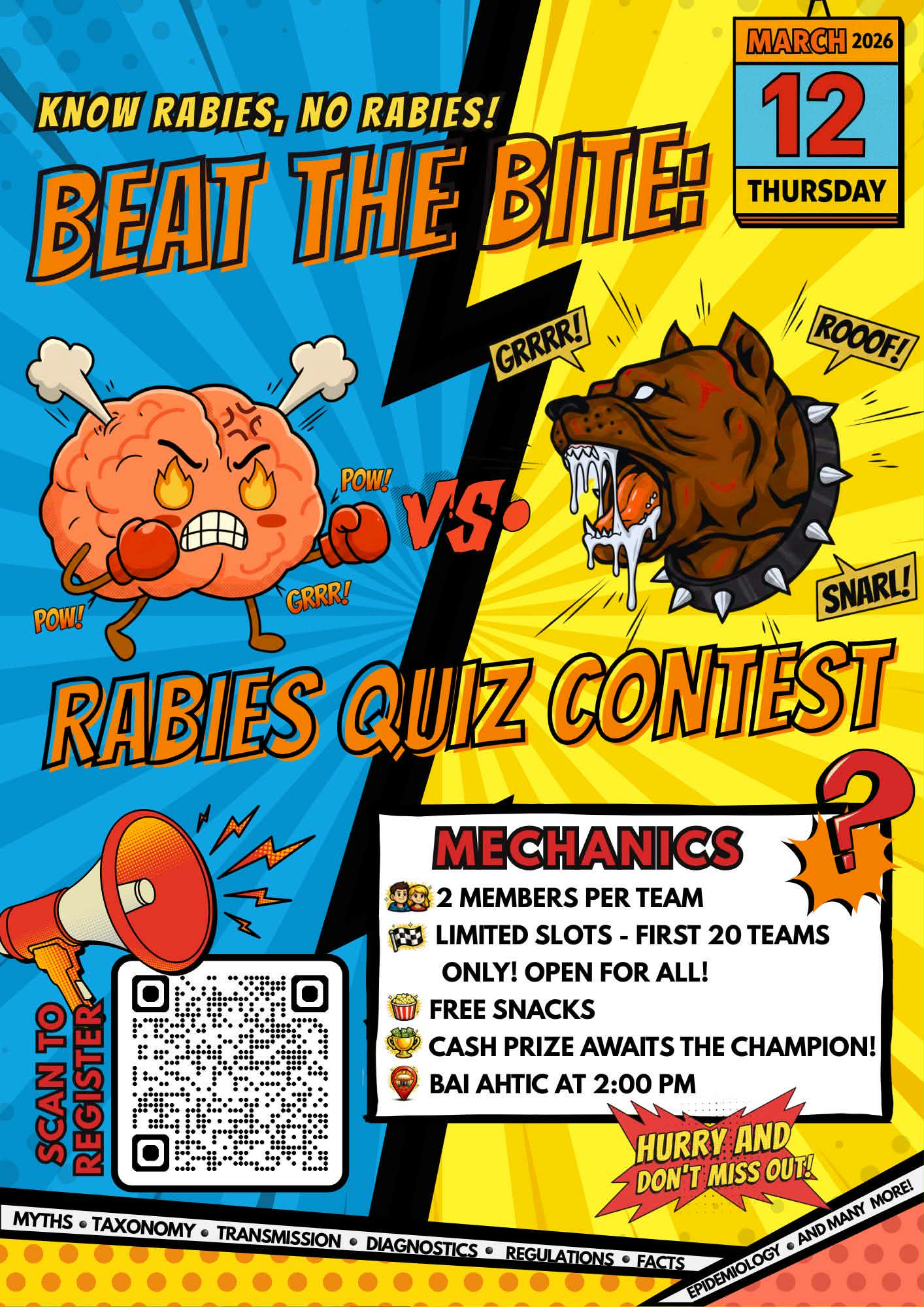 Department - 🐾 THINK YOU CAN BEAT THE BITE? 🧠 In celebration of Rabies ...