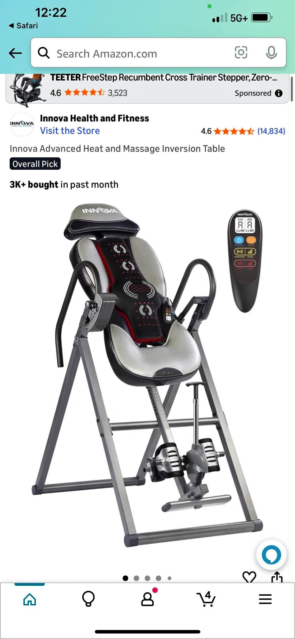 NEW IN BOX******* Inverpro Advanced Heat and Massage Inversion Table ...