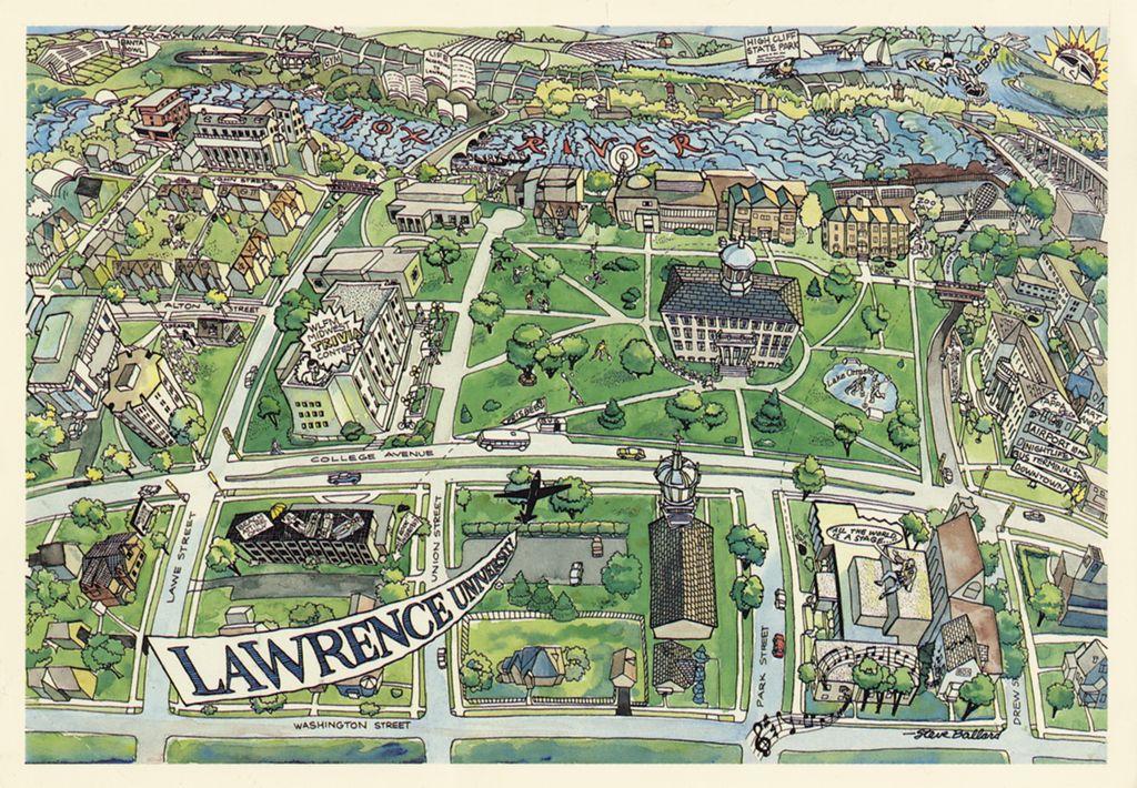 Map of campus from 1990