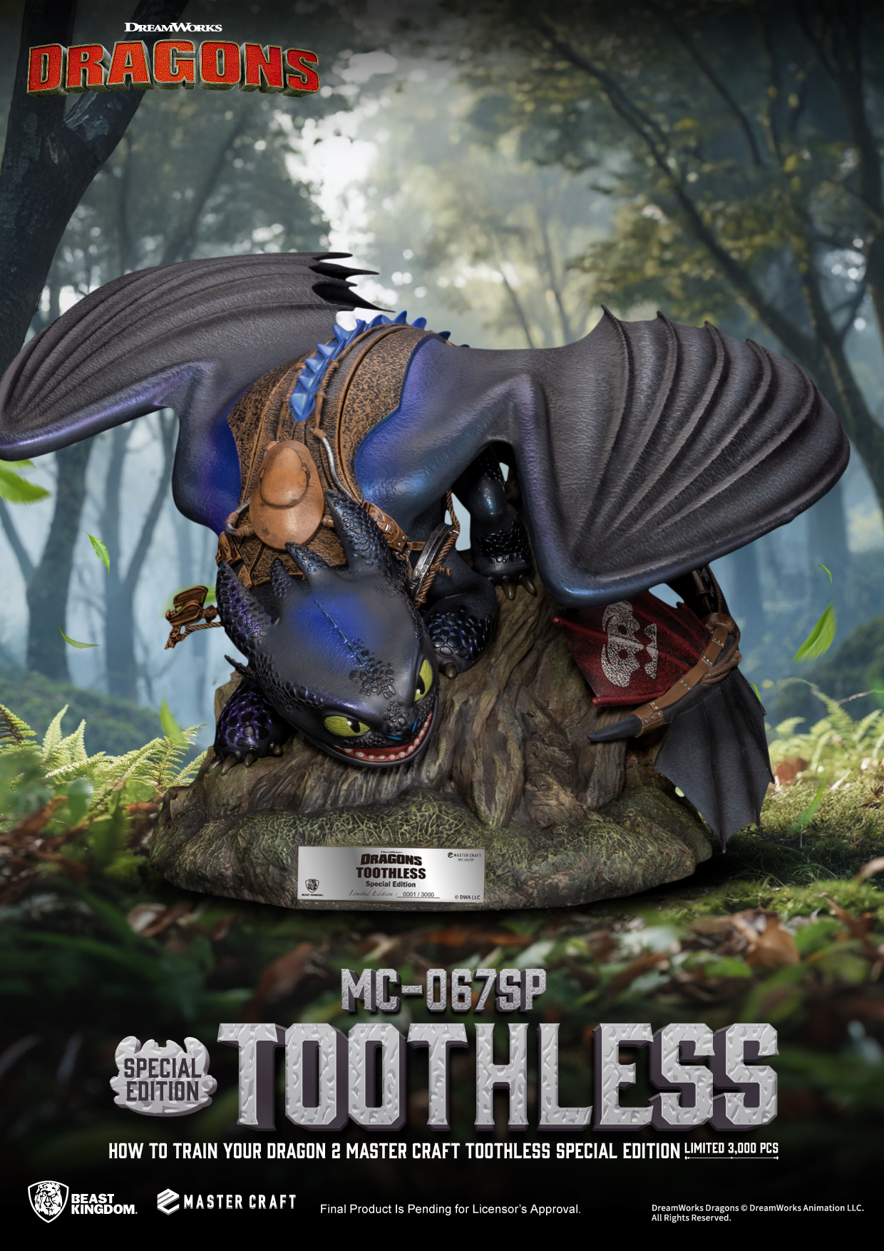 Beast - 【MC-067SP Toothless Master Craft from HTTYD 2 】 Beast Kingdom ...