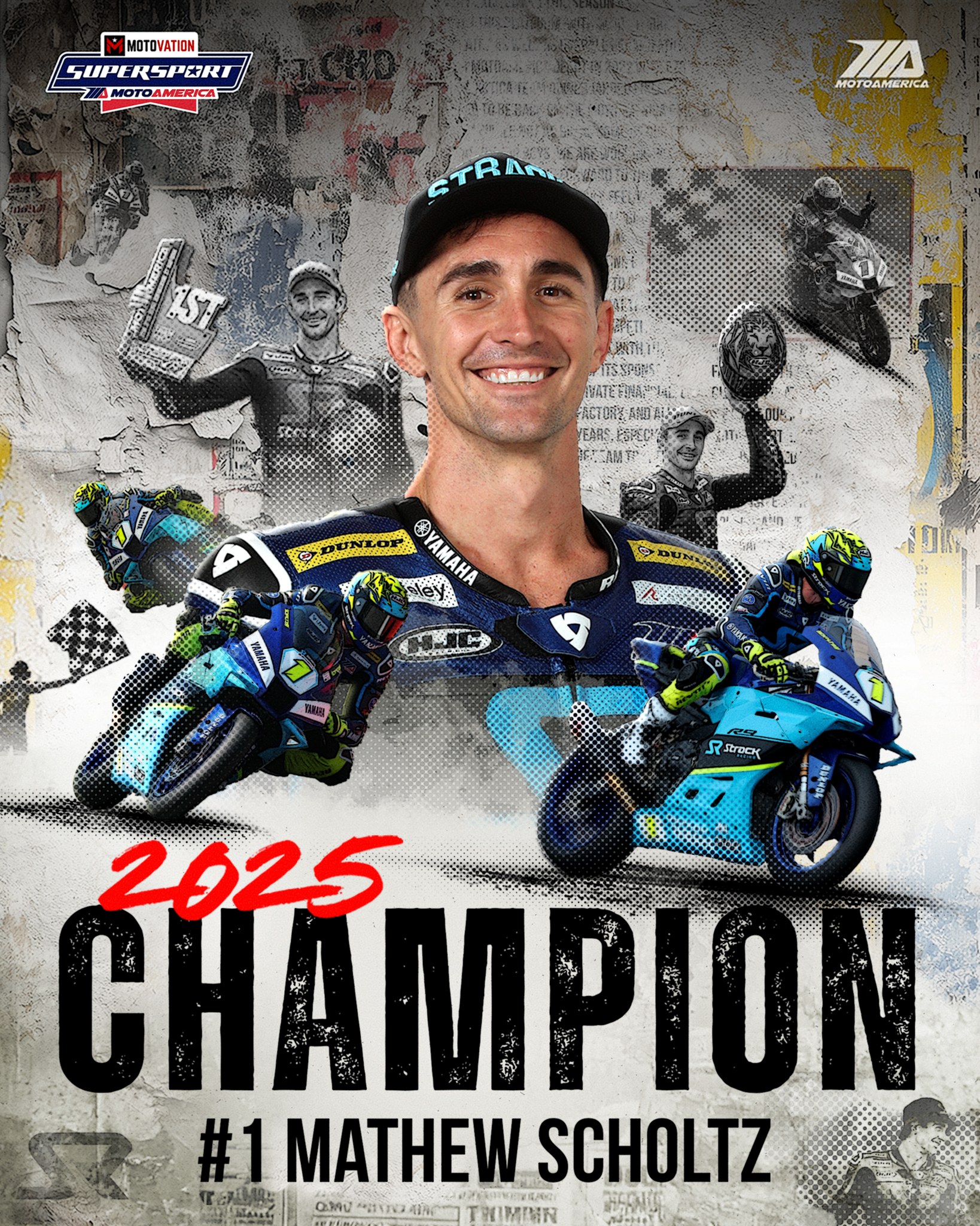MotoAmerica - 🏆 With the number one a big target on his Strack Racing ...