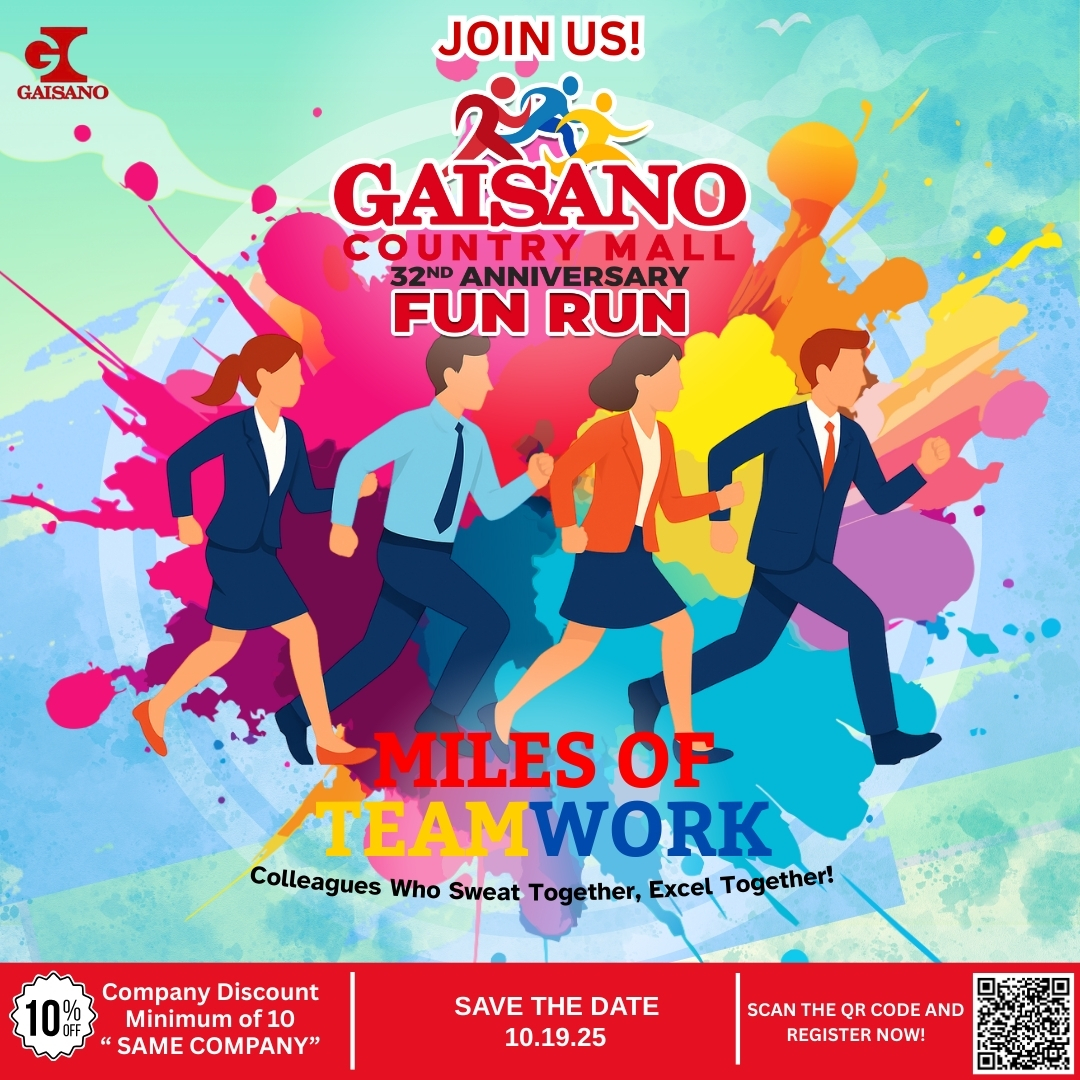 Gaisano - 🏃‍♂️ Gaisano Country Mall Fun Run 2025 🏃‍♀️ Celebrate 32 ...