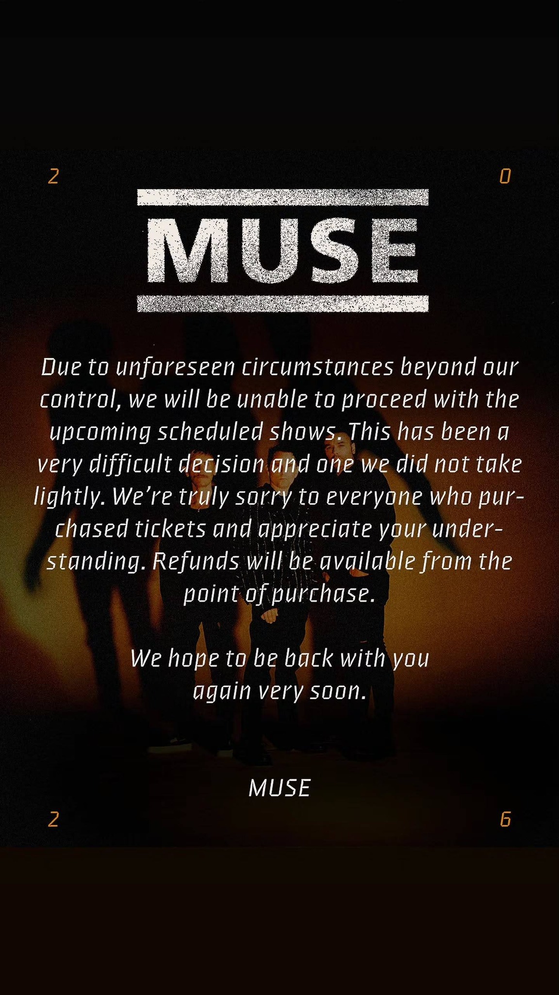 MUSE - Una foto de Dom anoche subida por@matthayslett, quien minutos ...