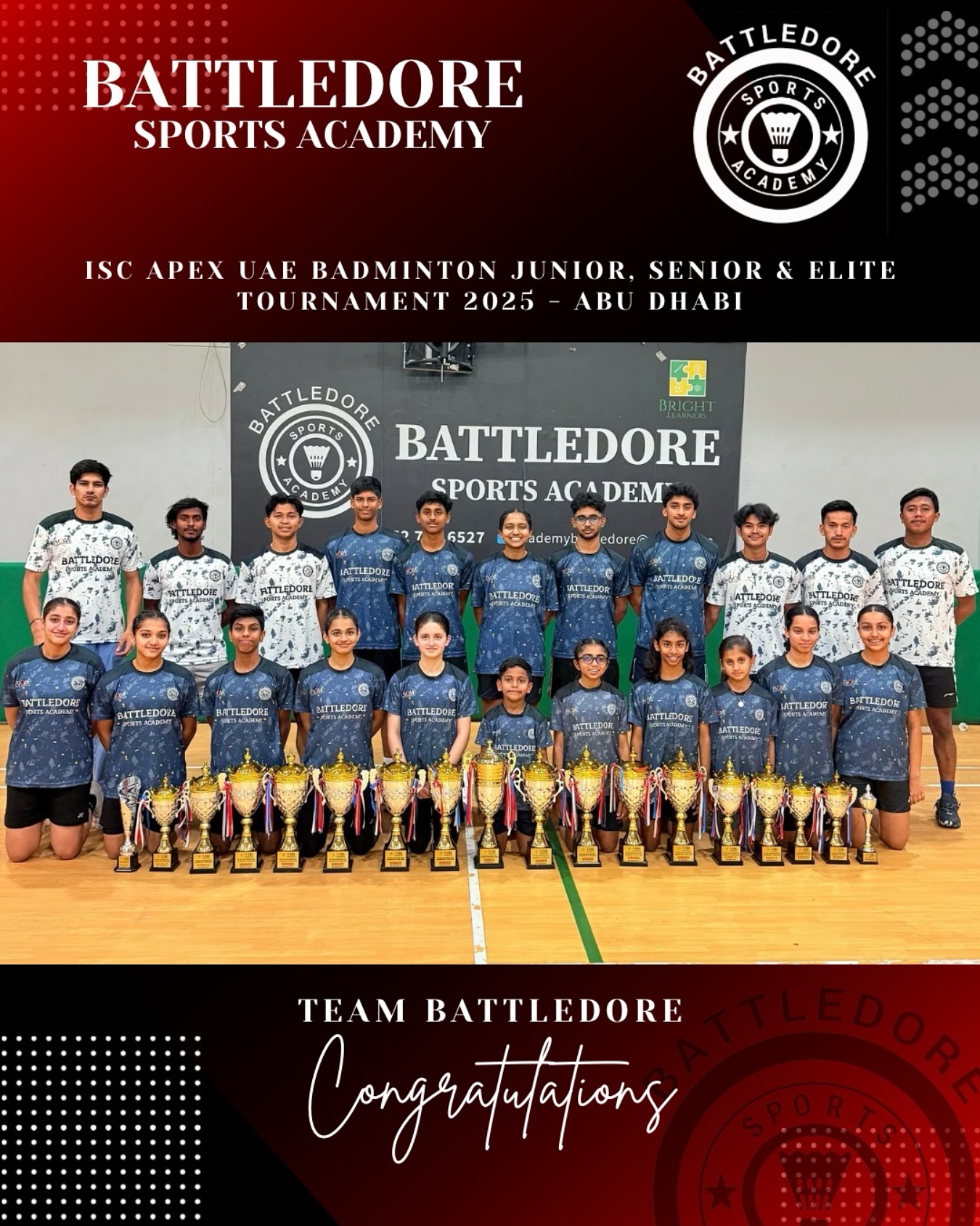 Battledore - Congratulations to all our players for their amazing ...