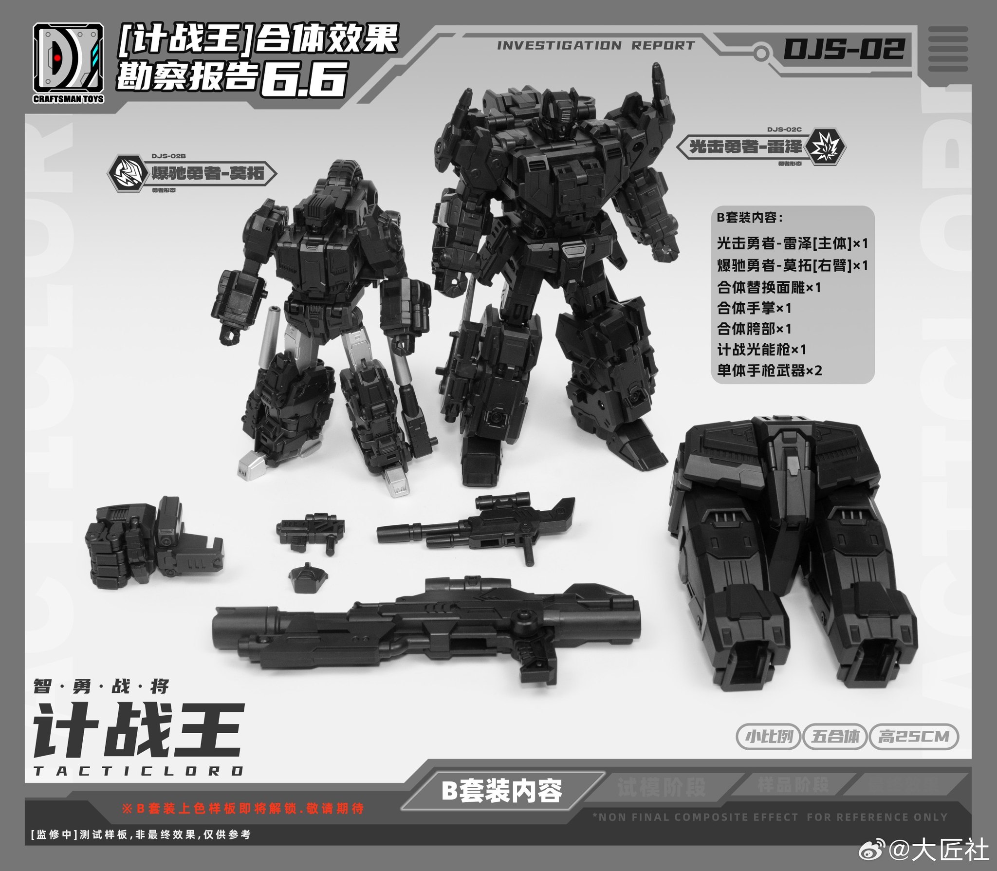 Craftsman toys DJ-02C explosive hero two-pack