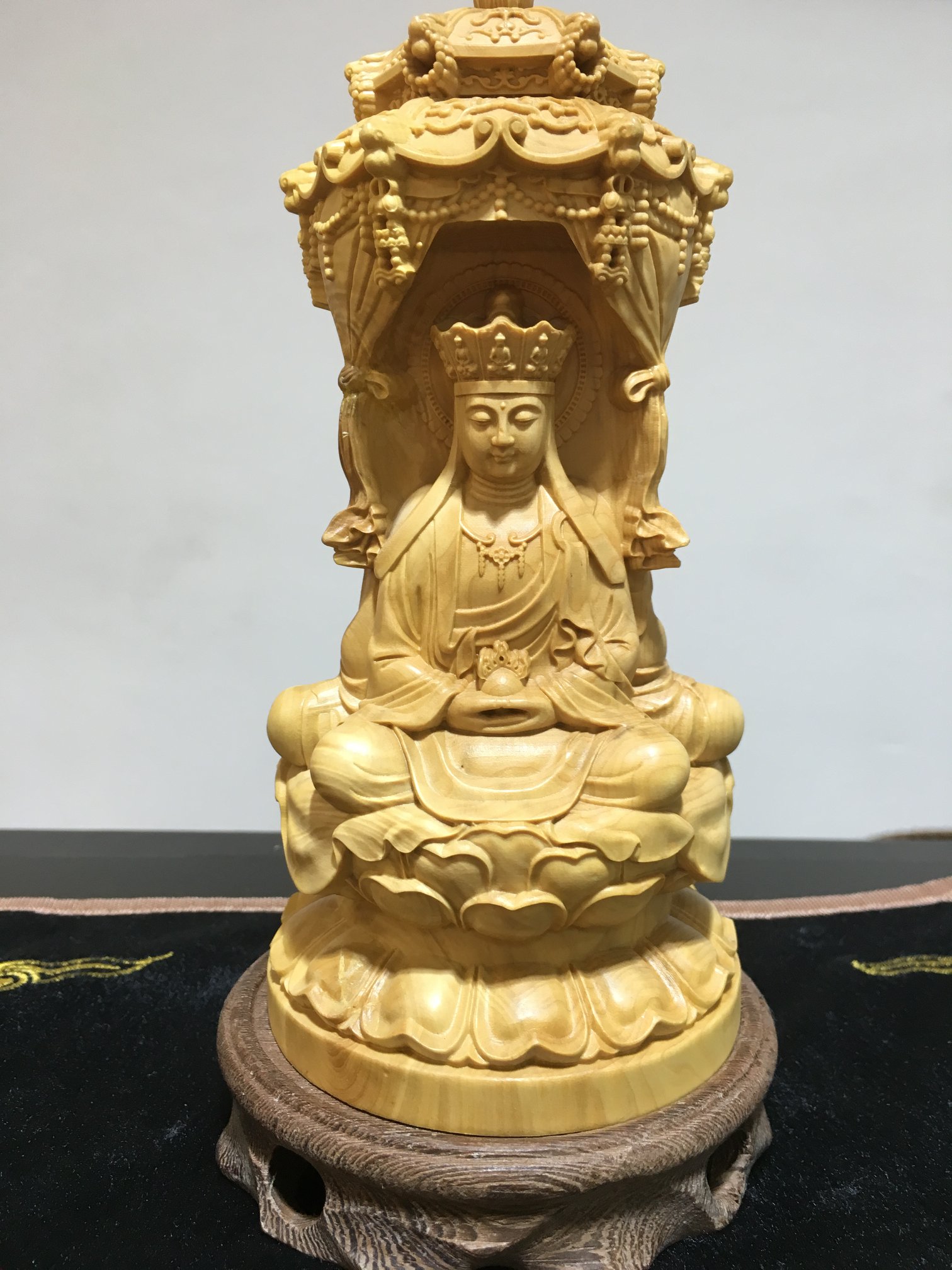 品名Product】黄杨木坐齐天大圣【尺寸Size 】4.5寸(Inches) 【材質