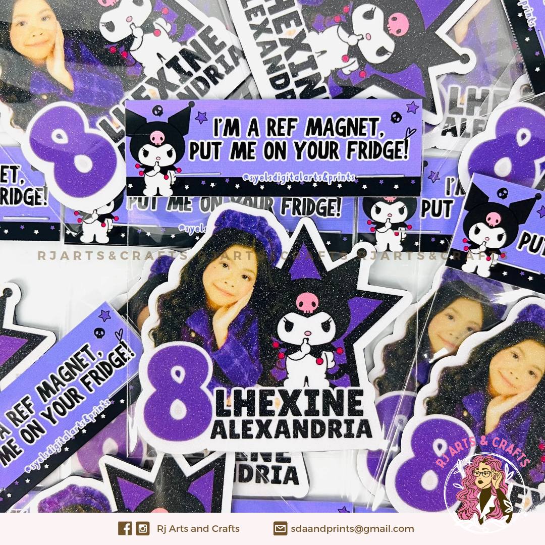 Kuromi Themed Customized Shape Ref... - Rj Arts & Crafts | Facebook