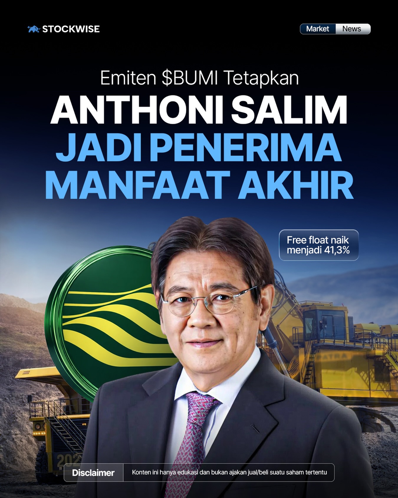 Stockwise - Salim resmi jadi penerima manfaat akhir $BUMI Sumber ...