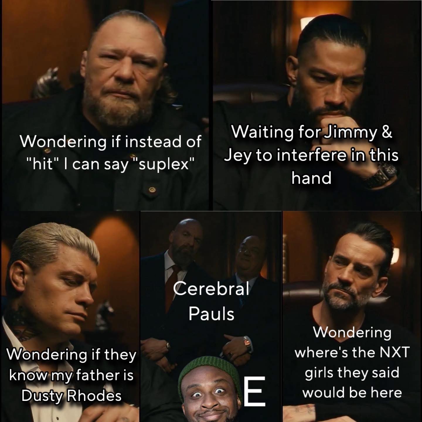 The Meme - What everyone was thinking during that wrestlemania vignette ...