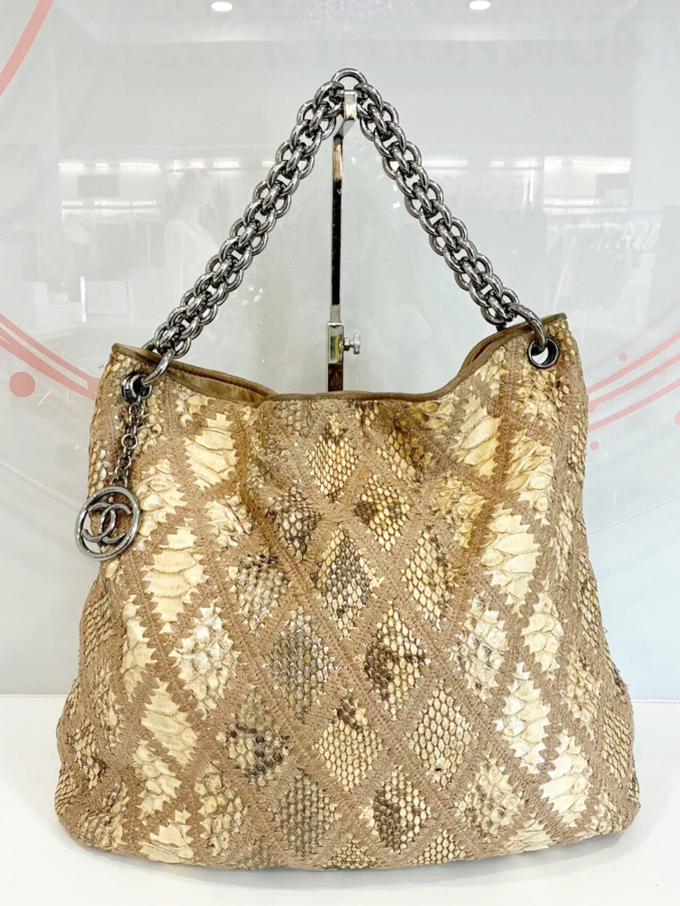 Jolie - 🍂Meet the Ch a n e l Python Soft & Chain Hobo where bold ...