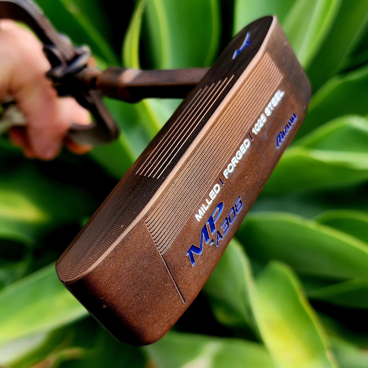 Mizuno MP-A306 carbon steel head with custom aged copper finish