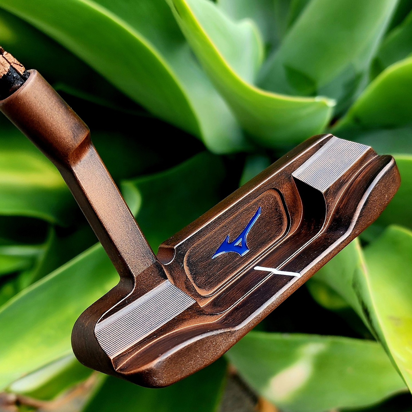 Mizuno MP-A306 carbon steel head with custom aged copper finish