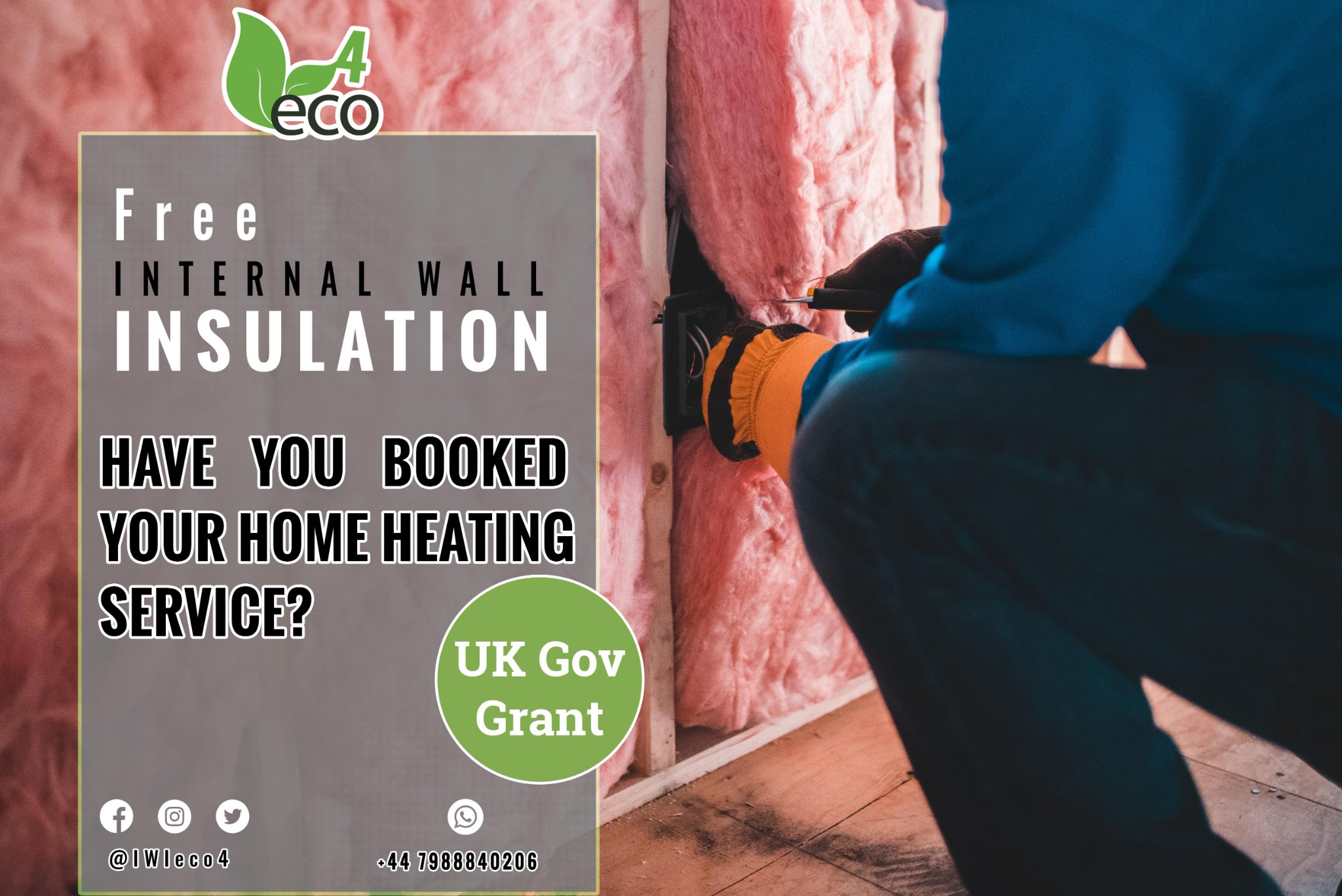 Free internal wall insulation Eco4