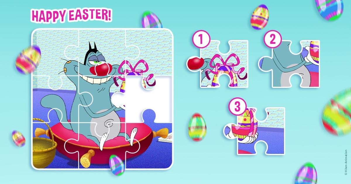Oggy and the cockroaches - 🥚Help Oggy find his Easter chocolate! Which ...