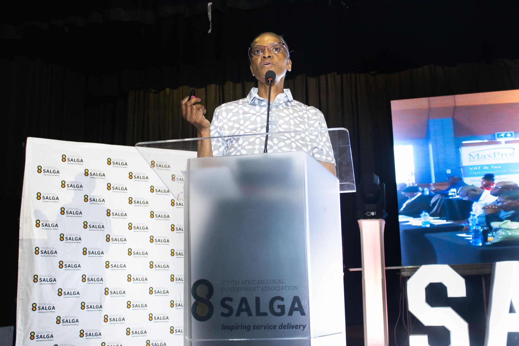 South - SALGA North West PDO, Ms. Desiree Tlhoaele, presented the SALGA ...
