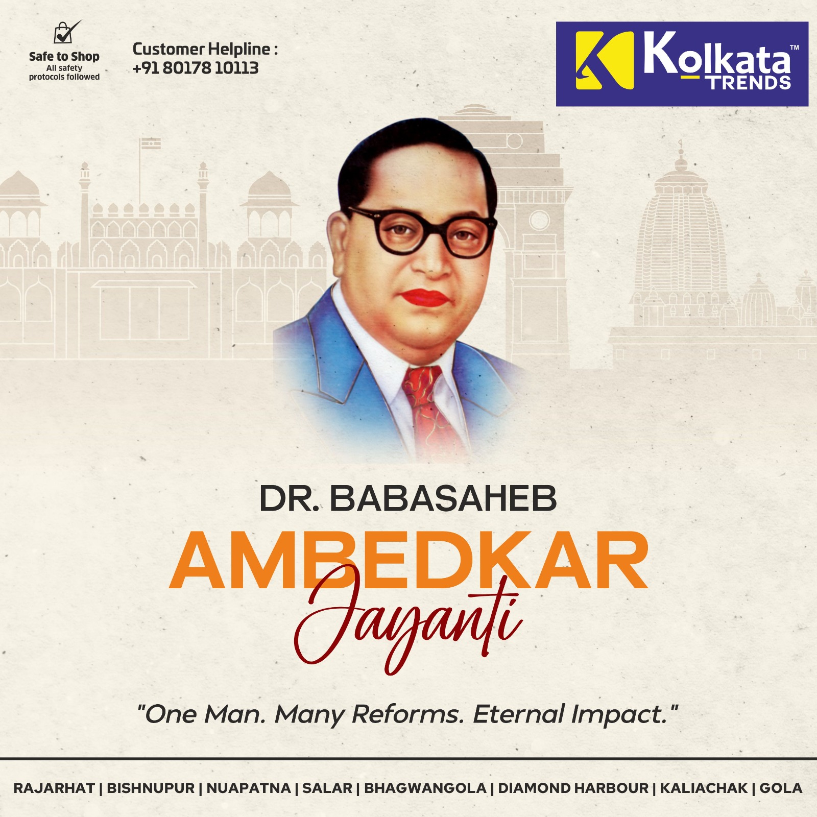 Kolkata - 👓 Remembering the pioneer of social justice and the architect ...