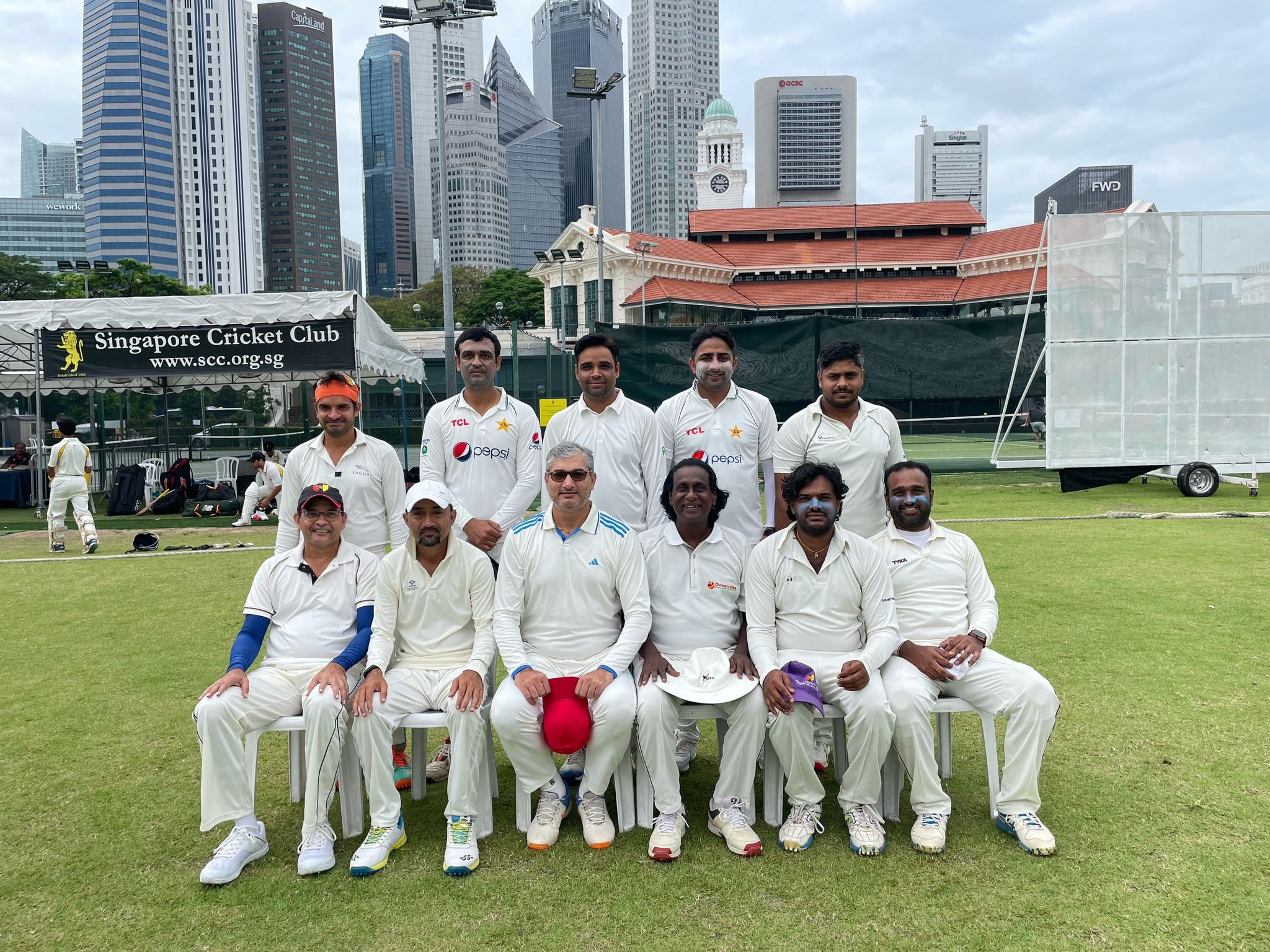 The Interport match between Singapore Cricket Club and Penang Sports Club is happening now (16 Mar) at The Padang. Come and support them! The SCC team is captained by Utsav Rakshit and
