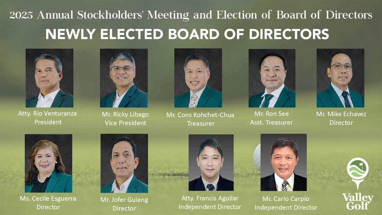 Valley - ⛳ Congratulations to our Newly Elected Board of Directors! ⛳ ...