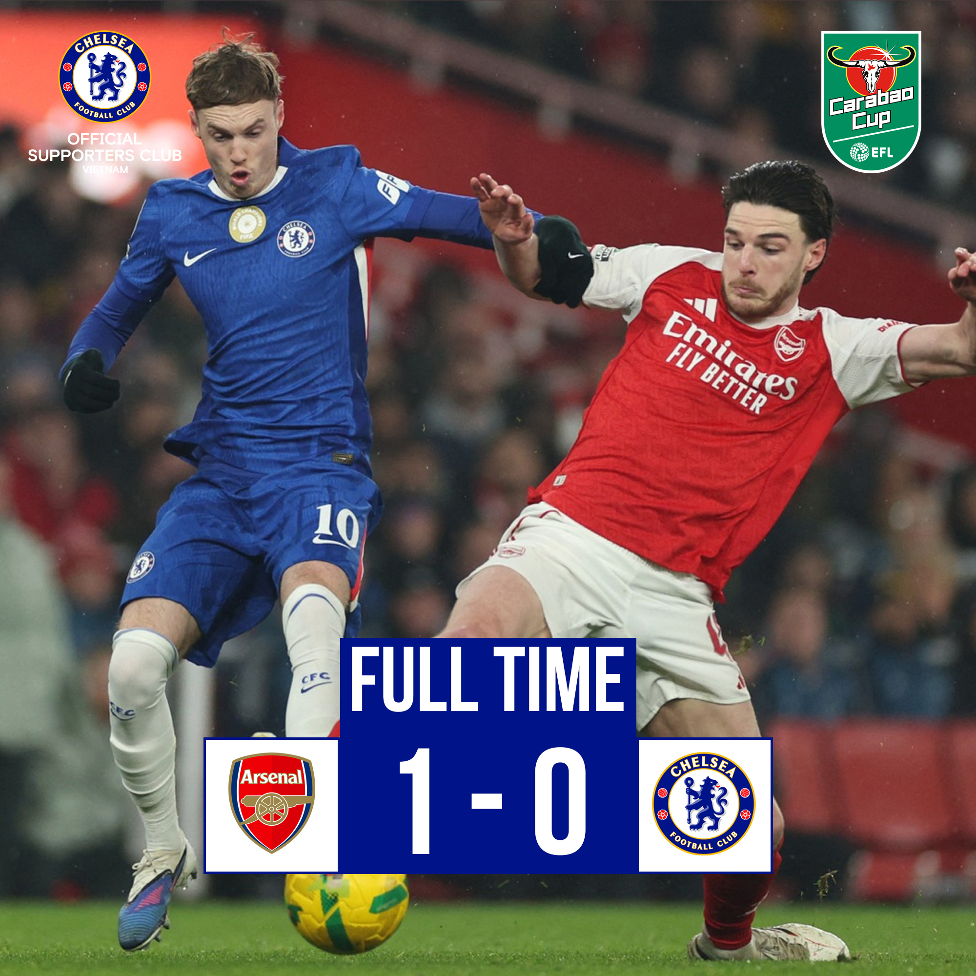 Official - FULL-TIME: ARSENAL 1-0 CHELSEA (Agg: 4-2) - BÁN KẾT LƯỢT VỀ ...
