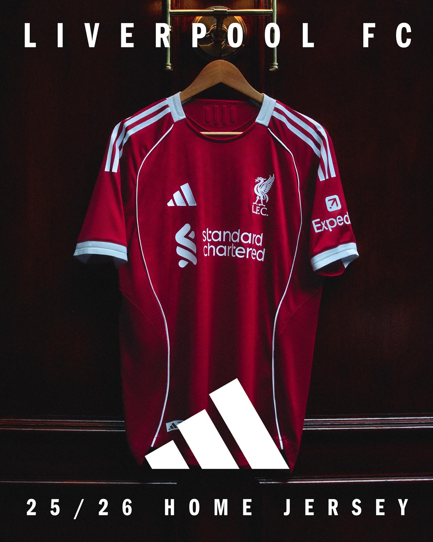You'll never walk alone in style. The new adidas Liverpool jersey