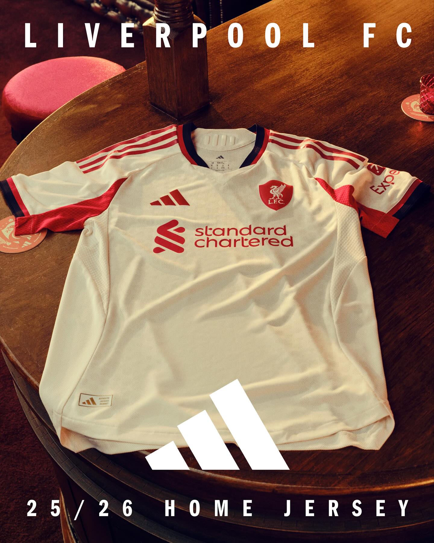 You'll never walk alone in style. The new adidas Liverpool jersey