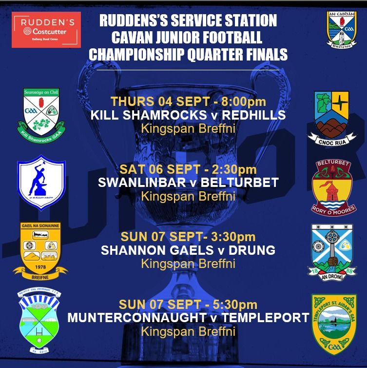 Rudden's Service Station Junior... - Cavan County Board | Facebook