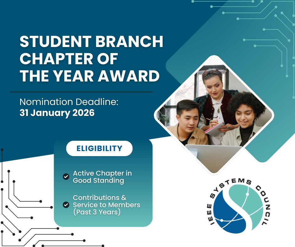 🏆 Does your Student Branch Chapter... - IEEE Systems Council | Facebook