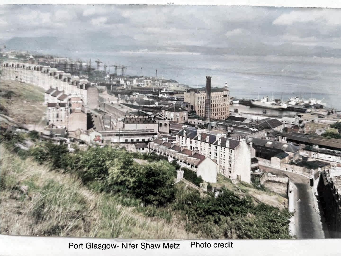 Paisley - A lovely panoramic view over Port Glasgow with the Gourock ...