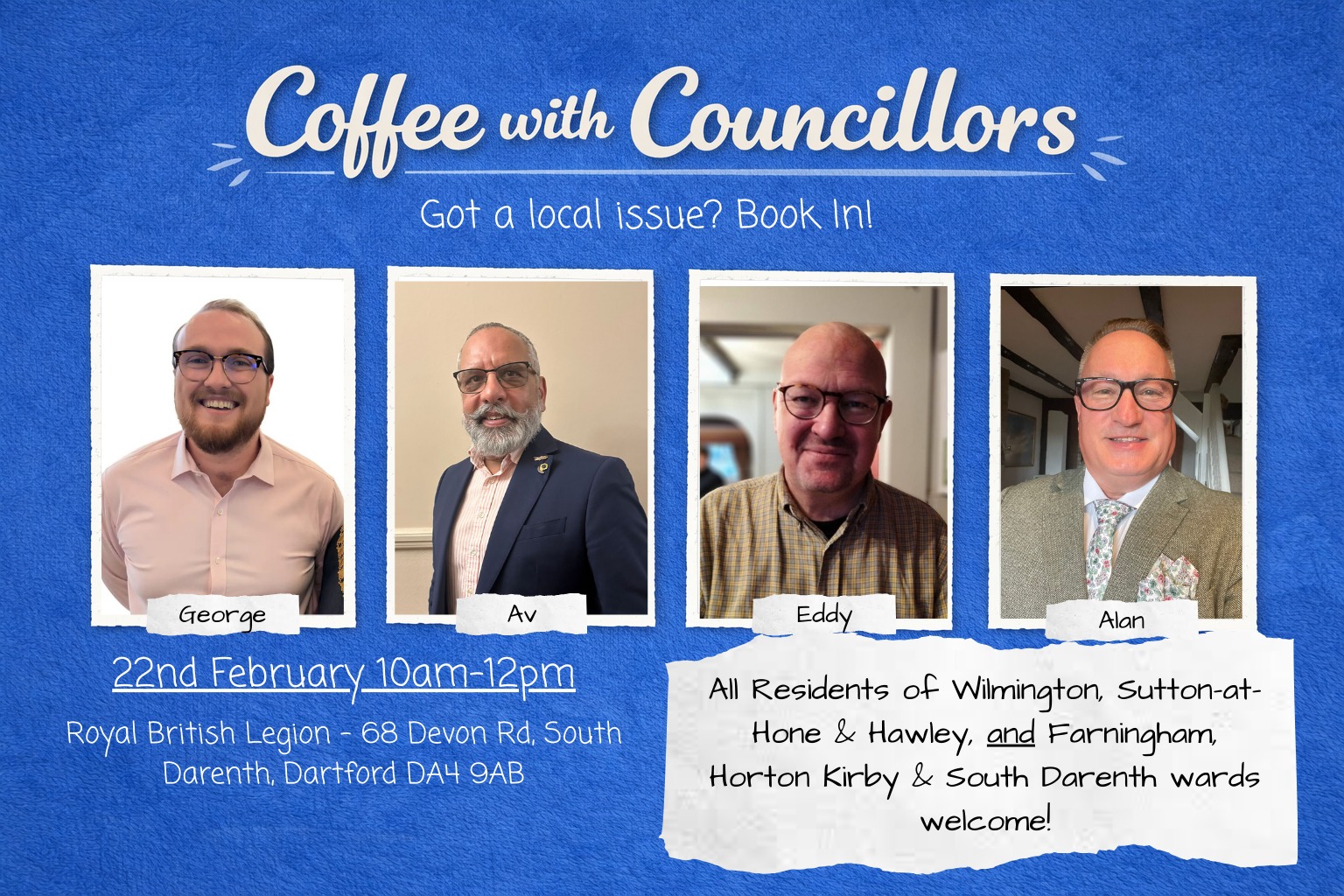 Coffee with Councillors is back! We'll... - Cllr George Holt | Facebook