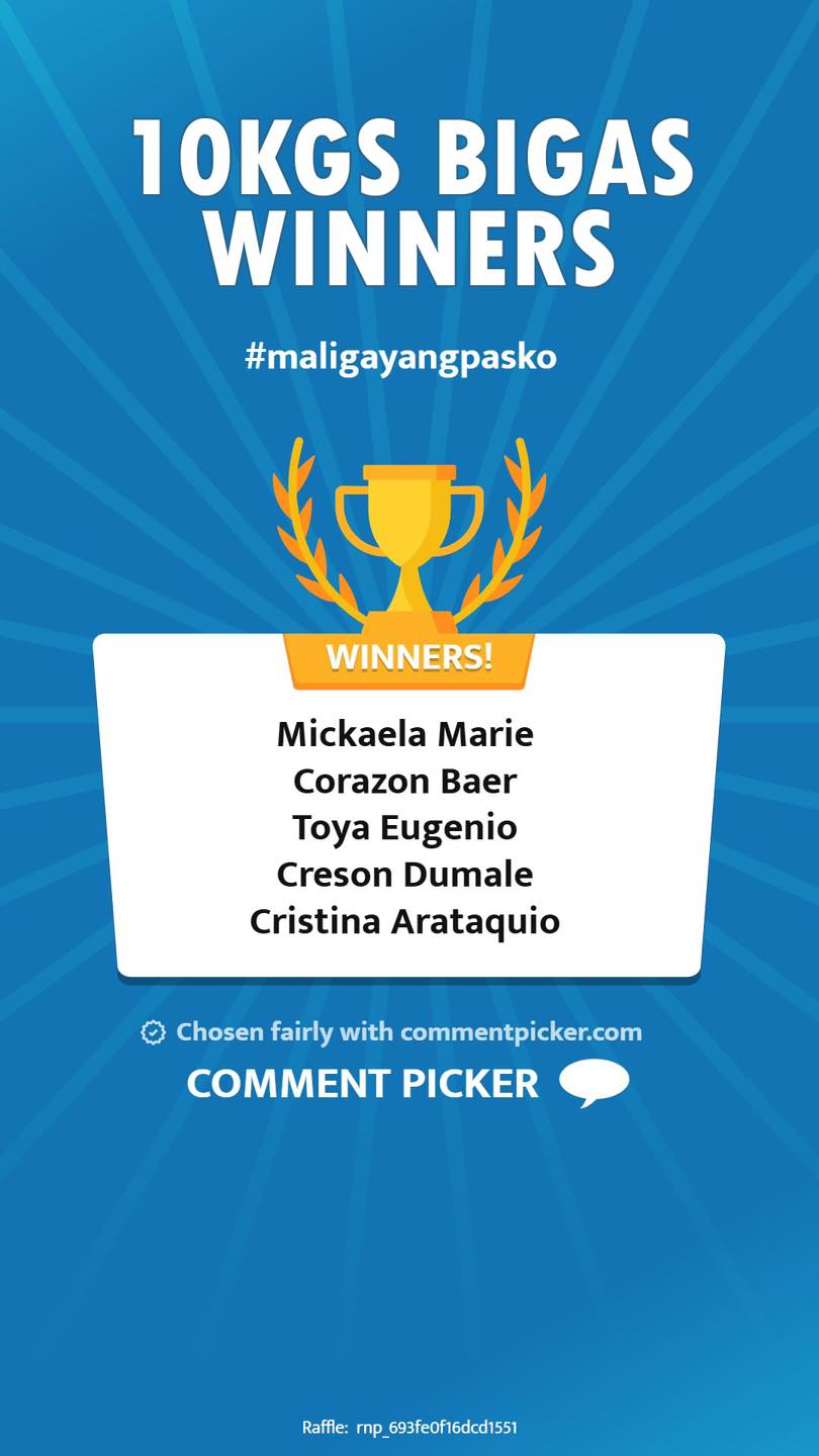 Ali Salvador - Congratulations sa mga winners ng... | Facebook
