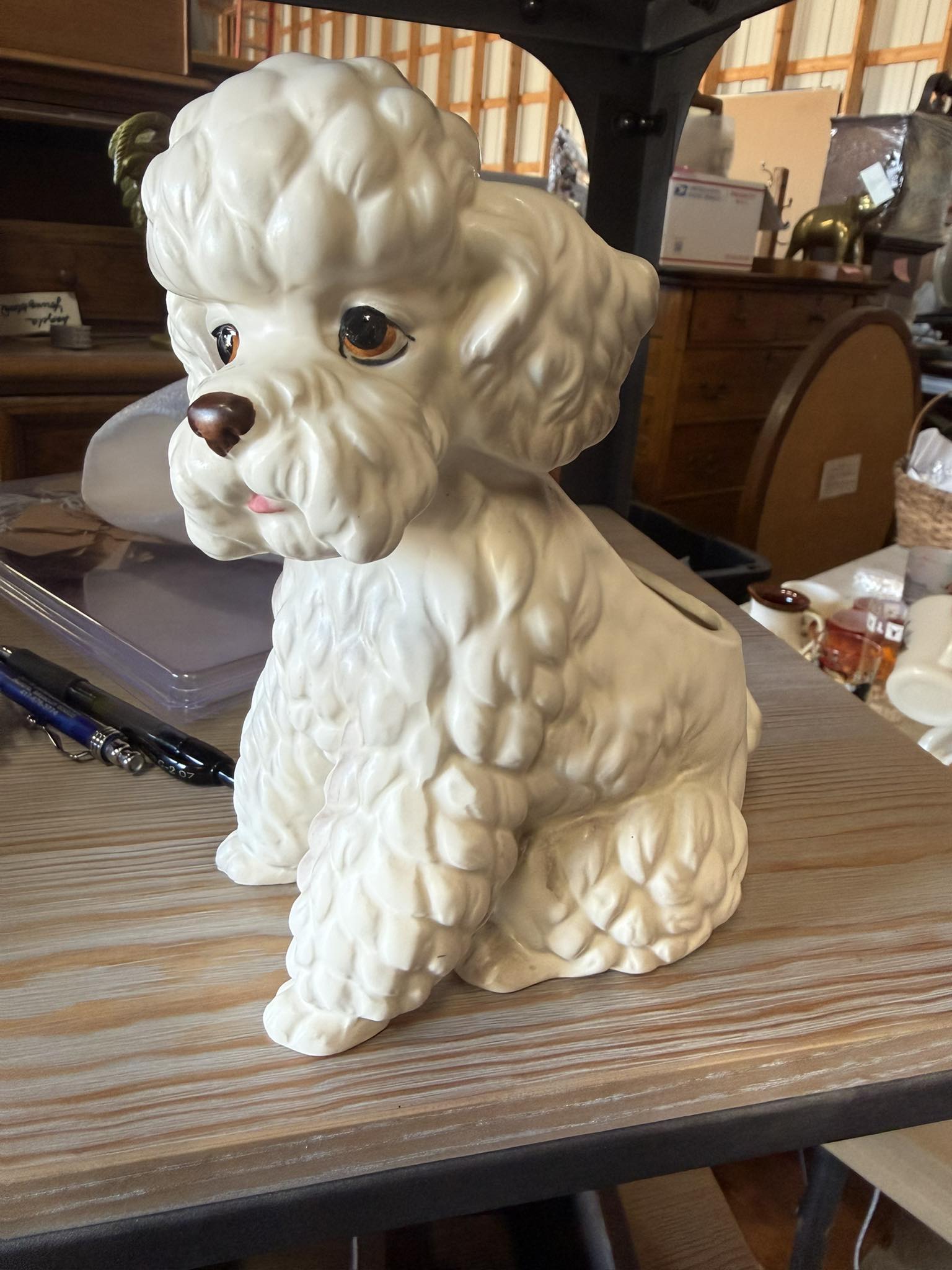 50’s vintage プードル ディスプレイ Vintage Japanese poodle decanter with babies