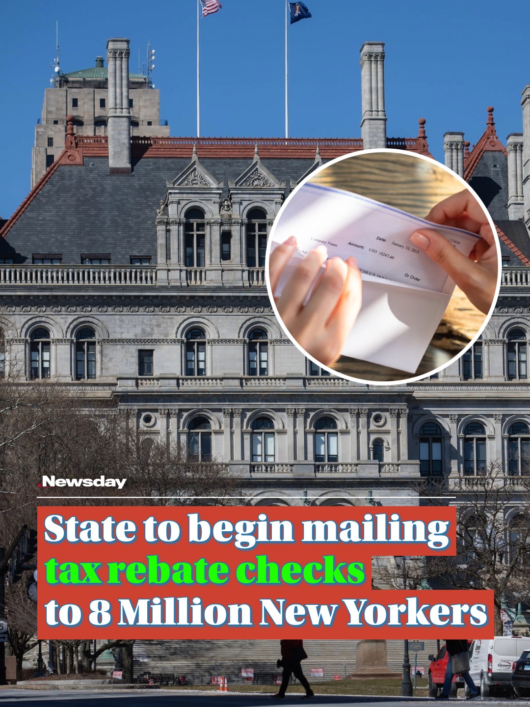 Newsday - The state will begin mailing tax rebate checks to about 8 ...