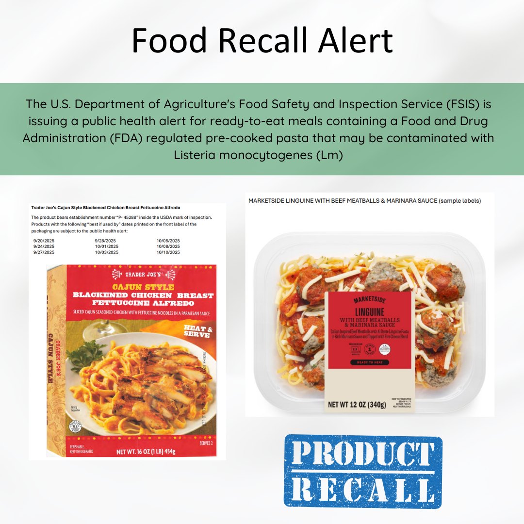 Benzie-Leelanau - 🚨 Food Recall Alert 🚨 The Food Safety and Inspection ...