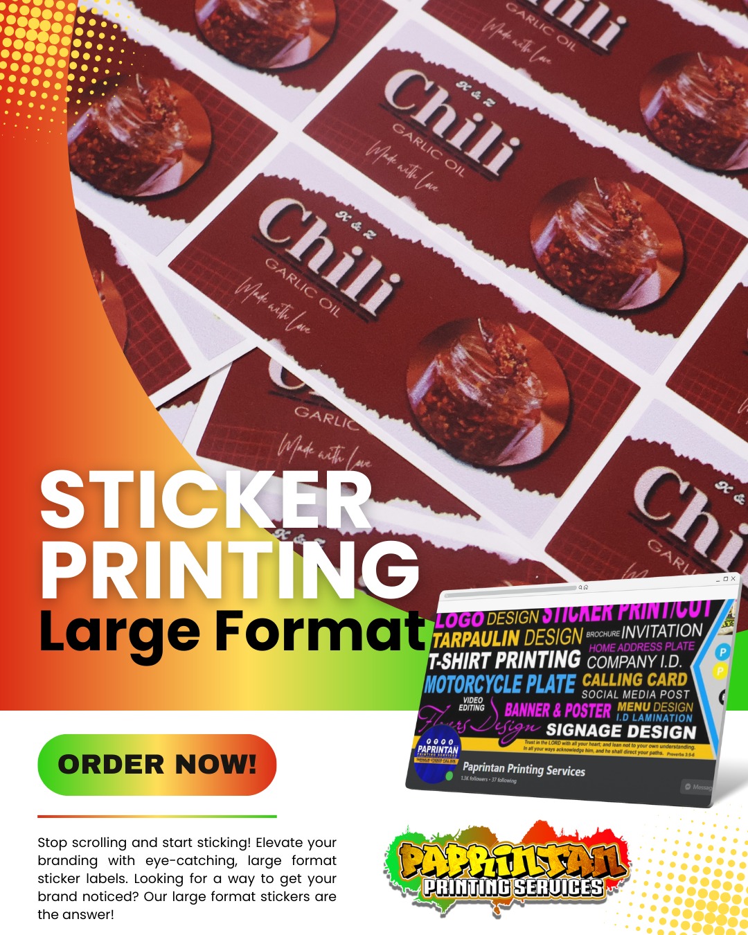 Paprintan - LARGE FORMAT STICKER LABELS ‼️ Looking for an easy way to ...