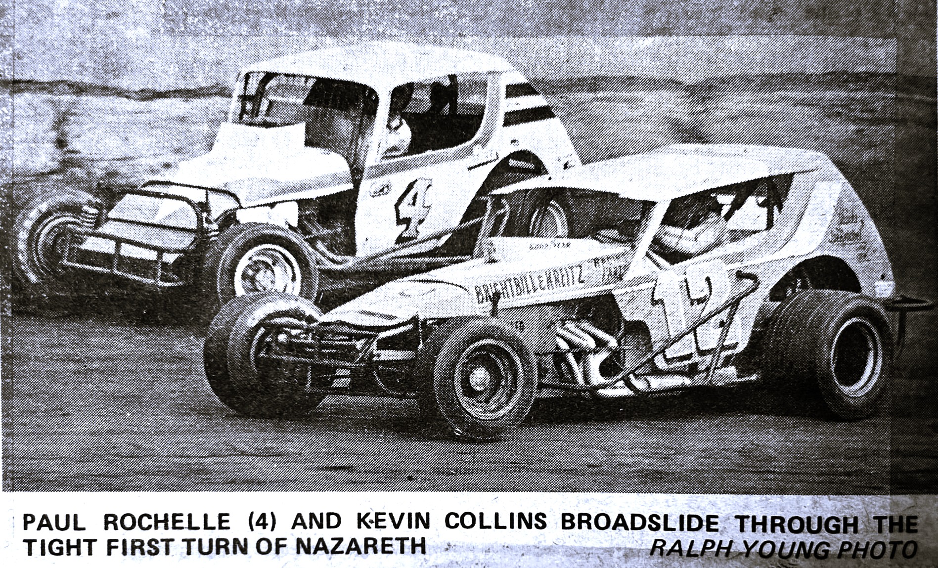 Nazareth - Kevin Collins #12 inside Paul Rochelle #4 at Nazareth. Fuzzy ...