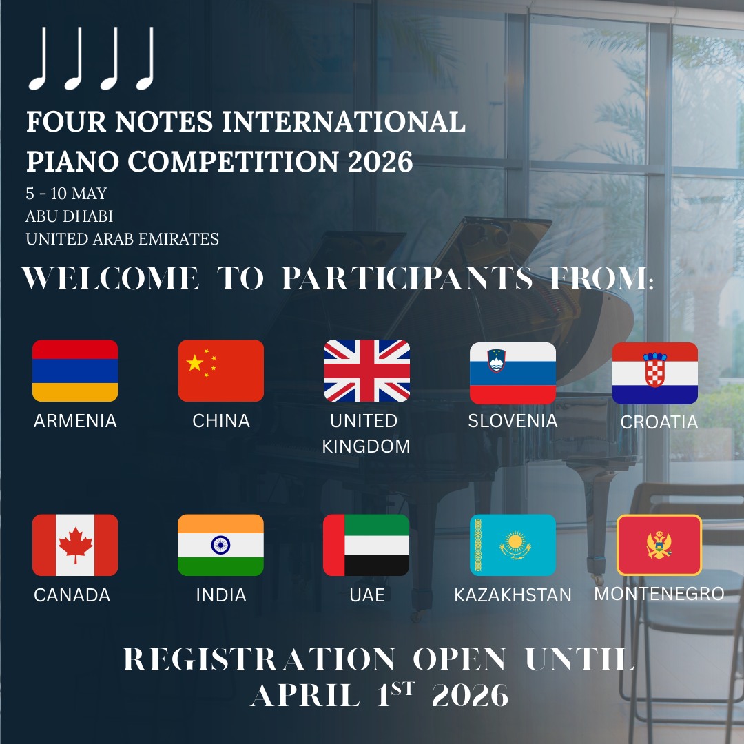 Four - 🌍🎹 Four Notes International Piano Competition 2026 🎹🌍 We are ...