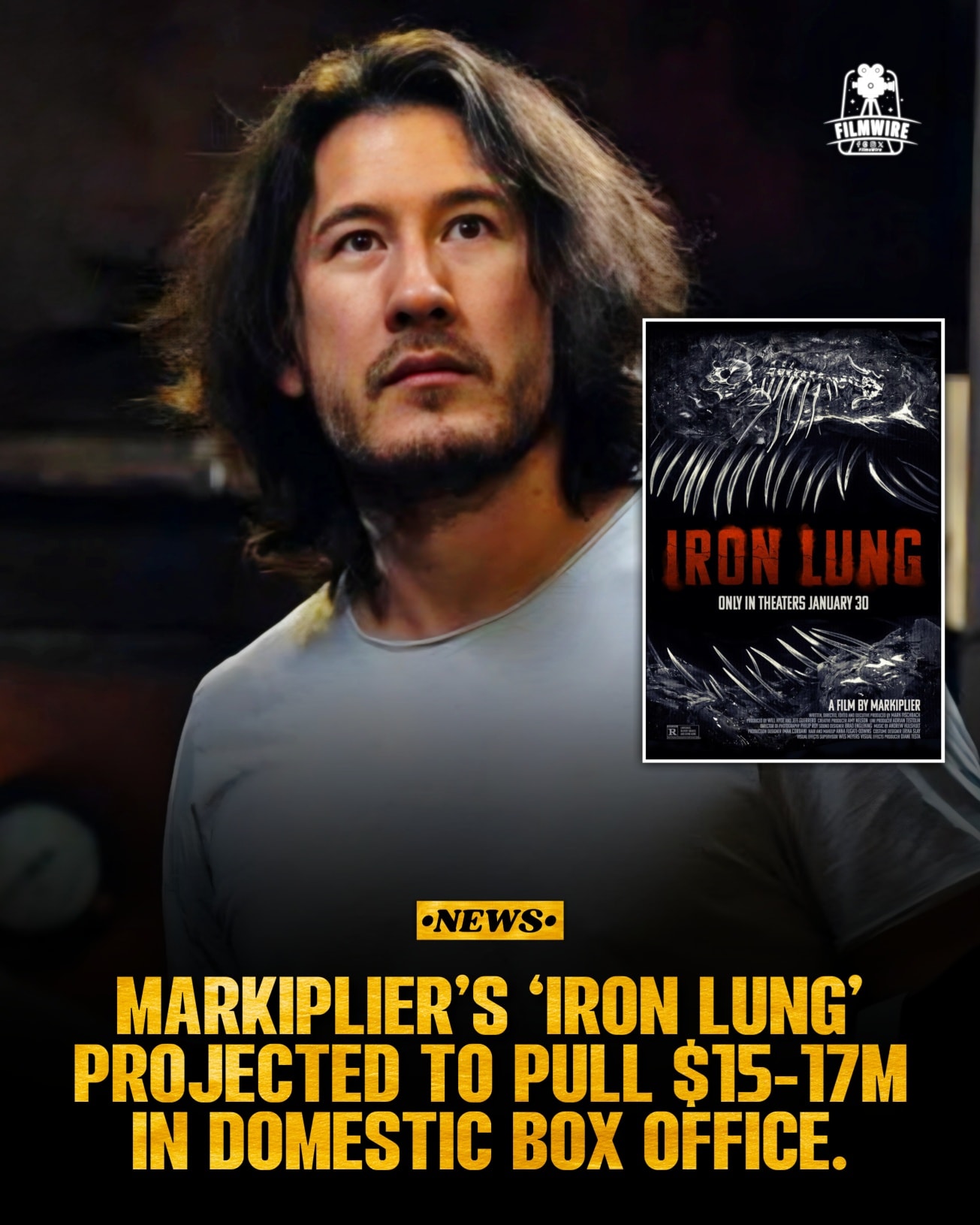FilmWire - Markiplier’s horror thriller IRON LUNG is... | Facebook